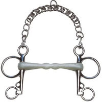 Produktbild von Feeling Droit Flexi Pelham für Pferde aus Edelstahl in Silber und Weiß