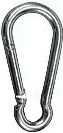 Produktbild von Feeling Feuerwehrkarabiner für Pferde Silber 10 cm aus Metall