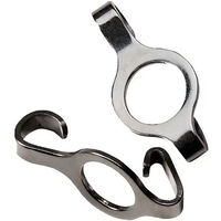 Produktbild von Feeling Flache Haken für Pferde aus Edelstahl in Silber