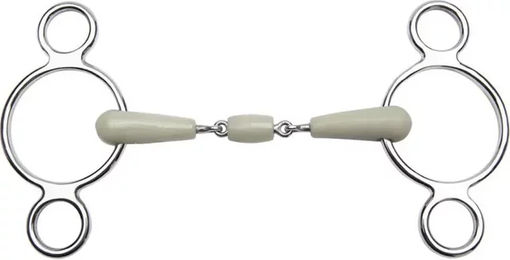 Produktbild von Feeling Flexi 3-Ring Gebiss aus Edelstahl in Bunt 135 mm
