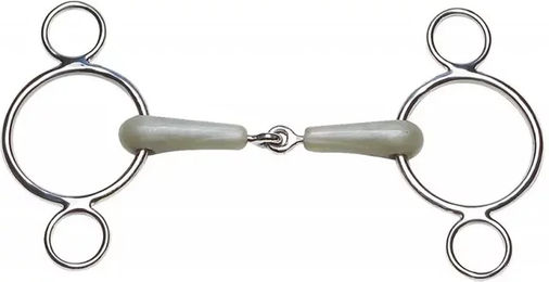 Produktbild von Feeling Flexi 3-Ring Gebiss transparent weiß - 135 mm