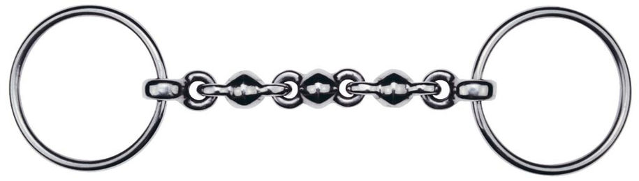 Produktbild von Feeling Gebiss FEE Waterford mehrfach gebrochen Edelstahl Silber 18 mm