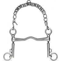 Produktbild von Feeling Gebiss für Pferde mit kurzen Schenkeln aus Edelstahl in Silber