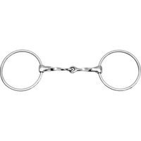 Produktbild von Feeling Gebiss Torsadé doppelt gebrochen aus Edelstahl 135 mm Olive Flexi