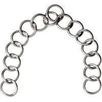 Produktbild von Feeling Gurmettenringe für Fahrpferde aus Edelstahl Silber 15er Pack