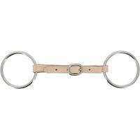Produktbild von Feeling Lederzäumung mit Kette für Pferde in Beige und Silber