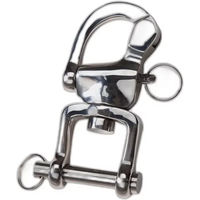 Produktbild von Feeling Marathon-Patent-Verschluss Karabinerhaken für Anhängerkupplungen aus Edelstahl Silber 127 mm