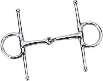 Produktbild von Feeling Mini Gelenkgebiss Schenkeltrense aus Edelstahl Mehrfarbig 90 mm