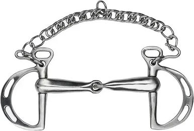 Produktbild von Feeling Springkandare aus satiniertem Edelstahl mit Schlitzen 12,5 cm Breite