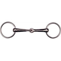 Produktbild von Feeling Wassertrense aus vernickeltem Stahl mit 2 Ringen für Pferde