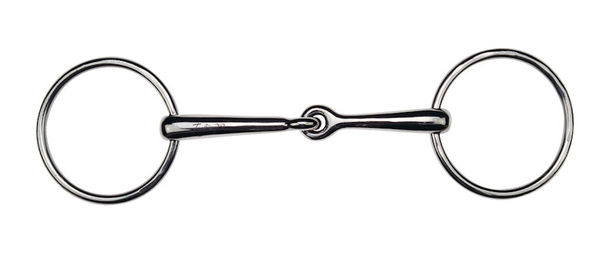 Produktbild von Feeling Wassertrense und Gebiss mit 2 Ringen für Pferde aus Metall in Silber