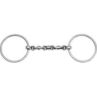 Produktbild von Feeling Waterford Gebiss für Pferde mit 2 großen Ringen aus Edelstahl in Silber