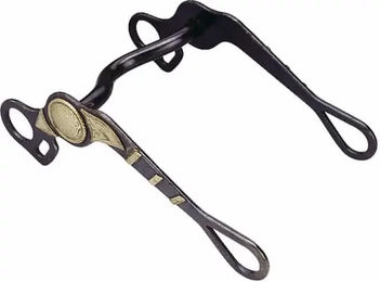 Feeling Western Show Kandare Blacksteel mit Medium Port und Shanks 12,5 cm – Bild 1 von 3