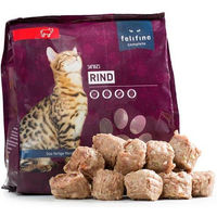 Produktbild von FeliFine Katzen Nassfutter Rind Nuggets Getreidefrei ohne Zucker und Konservierungsstoffe 528g