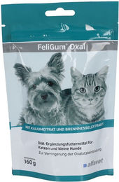 FeliGum Oxal Alfavet Kautabletten für Hunde und Katzen gegen Oxalatsteine 160g - 160 g – Bild 1 von 3