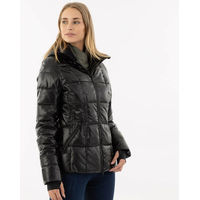 Produktbild von Feline HW 2024 Steppjacke Damen Meteorite Grau XL wasserabweisend mit Kunstdaune