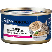 Produktbild von Feline Porta 21 Katzen Nassfutter Adult Huhn Stückchen in Sauce 6 x 90 g Sensitive ohne Zucker und Konservierungsstoffe - 6 x 90 g