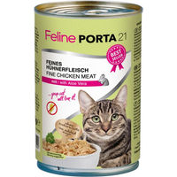 Produktbild von Feline Porta 21 Katzen Nassfutter Adult Huhn Stückchen in Sauce getreidefrei 6 x 400 g - 6 x 400 g