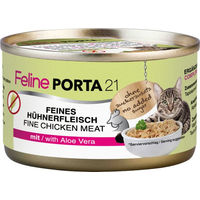 Produktbild von Feline Porta 21 Katzen Nassfutter Adult Huhn Stückchen in Sauce getreidefrei 6 x 90 g - 6 x 90 g