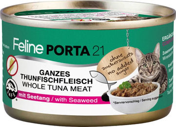 Produktbild von Feline Porta 21 Katzen Nassfutter Adult Thunfisch in Sauce 6 x 90 g getreidefrei - 6 x 90 g