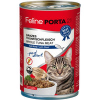 Produktbild von Feline Porta 21 Katzen Nassfutter Adult Thunfisch mit Rind in Sauce, getreidefrei, 6 x 400 g - 6 x 400 g