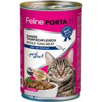 Produktbild von Feline Porta 21 Katzen Nassfutter Adult Thunfisch mit Stückchen in Sauce 6 x 400 g - 6 x 400 g