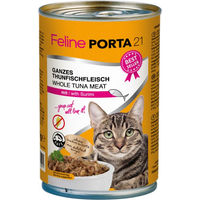 Produktbild von Feline Porta 21 Katzen Nassfutter Adult Thunfisch mit Stückchen in Sauce getreidefrei 6 x 400 g - 6 x 400 g