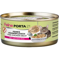 Produktbild von Feline Porta 21 Katzen Nassfutter Huhn mit Stückchen in Sauce getreidefrei 6 x 156 g - 6 x 156 g