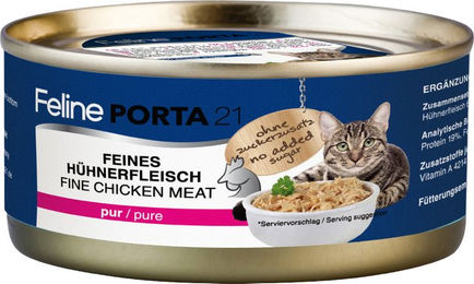 Produktbild von Feline Porta 21 Katzen Nassfutter Hühnerfleisch Stückchen in Sauce 6 x 156 g - 6 x 156 g