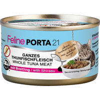 Produktbild von Feline Porta 21 Katzen Nassfutter Thunfisch für Adult Katzen 6 x 90 g getreidefrei - 6 x 90 g