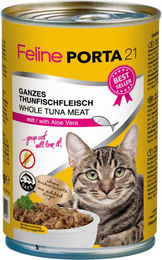 Produktbild von Feline Porta 21 Katzen Nassfutter Thunfisch für Adult Katzen getreidefrei 6 x 400 g - 6 x 400 g