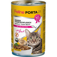 Produktbild von Feline Porta 21 Katzen Nassfutter Thunfisch für Adult Katzen getreidefrei 6 x 400 g - 6 x 400 g