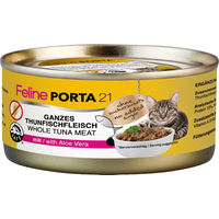 Produktbild von Feline Porta 21 Katzen Nassfutter Thunfisch Stückchen in Sauce getreidefrei 6 x 156 g - 6 x 156 g