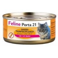 Produktbild von Feline Porta 21 Katzenfutter Thunfisch mit Surimi Stückchen in Sauce getreidefrei 6 x 156 g - 6 x 156 g