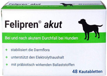 Felipren Akut Kautabletten für Hunde bei Unwohlsein und nach Durchfall – Bild 1 von 1