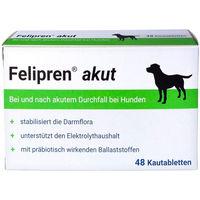 Produktbild von Felipren Akut Kautabletten für Hunde bei Unwohlsein und nach Durchfall