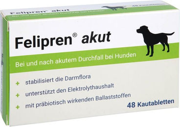 Felipren akut Kautabletten für Hunde bei Magen-Darm-Beschwerden 48 Stück – Bild 1 von 3