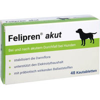 Produktbild von Felipren akut Kautabletten für Hunde bei Magen-Darm-Beschwerden 48 Stück