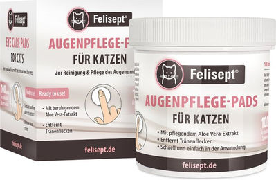 Felisept Augenreiniger Augenpflege-Pads für Katzen 100 Stück – Bild 1 von 6