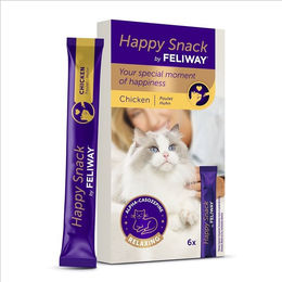 FELIWAY Happy Snack Huhn cremiger Katzen-Snack zur Beruhigung 6x15 g - 6 x 15 g – Bild 1 von 13