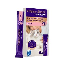 Feliway Happy Snack Lachs Beruhigende Creme-Snacksticks für Katzen 24 x 15 g – Bild 1 von 7