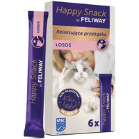 Produktbild von FELIWAY Happy Snack Lachs Cremige Paste zur Beruhigung für Katzen 6x15 g