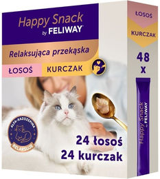 FELIWAY Happy Snack Mix Katzensticks Huhn und Lachs für Katzen 48 x 15 g – Bild 1 von 1