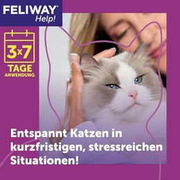 FELIWAY Help! Nachfüllset für Pheromon Verdampfer mit 3 Kartuschen für Katzen zur Unterstützung in Stresssituationen – Bild 1 von 10