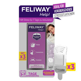 Feliway Help Nachfüllset mit 3 Pheromonkartuschen für Katzen - 3 x 7 Dutzend – Bild 1 von 5