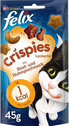 Felix Crispies Katzensnack Rind und Huhn für erwachsene Katzen 8 x 45 g - 8 x 45 g – Bild 1 von 2