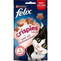 Produktbild von Felix Crispies Leckerli für Katzen mit Lachs und Forelle 8x45g - 8 x 45 g