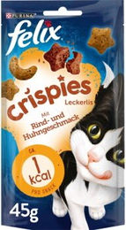 Produktbild von Felix Crispies Leckerli Rind und Huhn 8x45 g für Katzen - 8 x 45 g