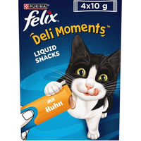Produktbild von Felix Deli Moments Huhn Cremiger Katzensnack für erwachsene Katzen 4x10 g - 4 x 10 g