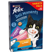 Produktbild von Felix Deli Moments Katzen Leckerli Creme Huhn Lachs und Ente 12 x 10 g